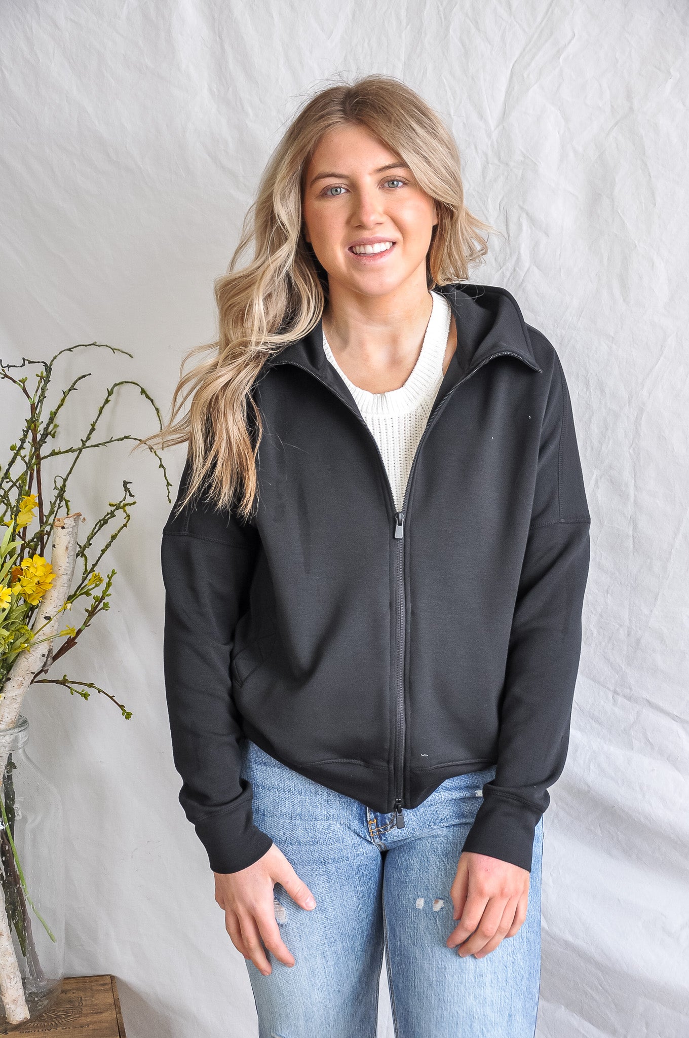 Workout Warrior Zip Front Jacket