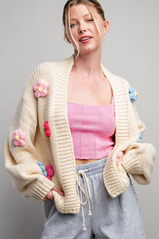 Winter Wishes Cardigan in Cream